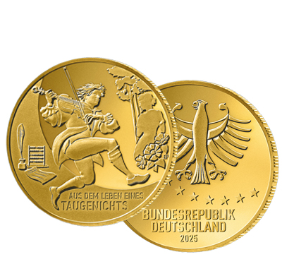 100-Euro-Goldmünze 2025 "Aus dem Leben eines Taugenichts"